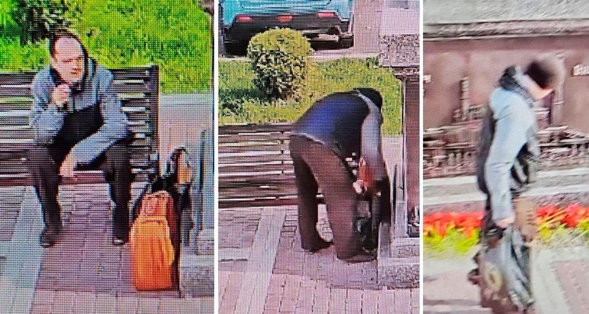 Мужчина оставил у памятника Сталину и Бардину сумку с картиной, и сквер оцепили